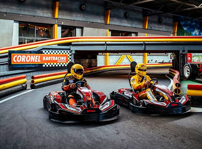 1 of 2 heats karten bij Coronel Kartracing